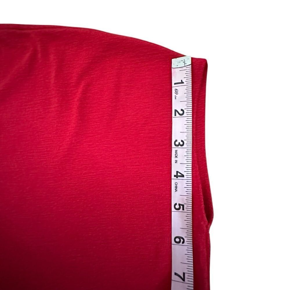 Wilfred Free Vibrant Red Tunic Top ~ boxy cut ~ side pockets ~ size XSmall - Picture 8 of 11
